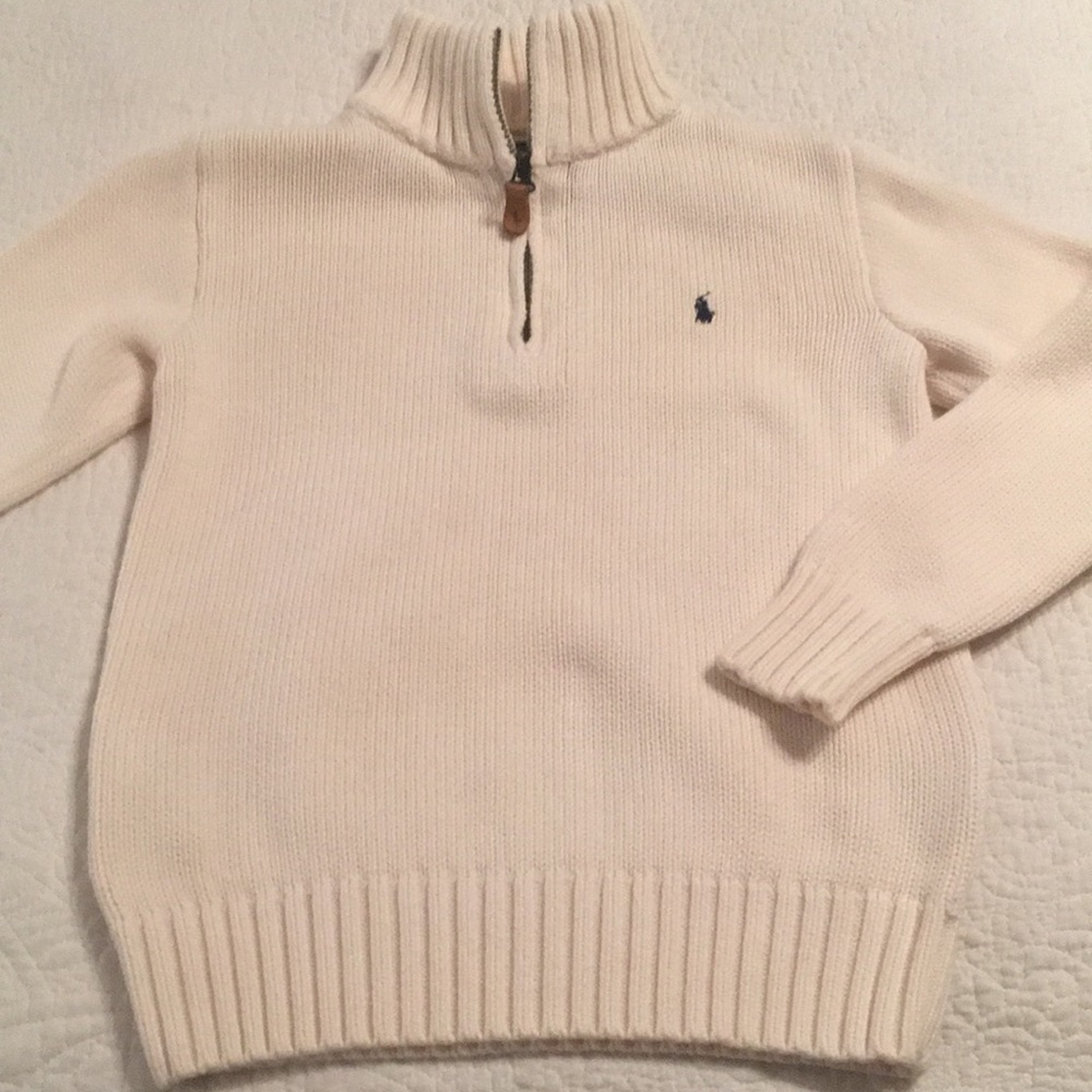 Boys polo by Ralph Lauren half zip sweater